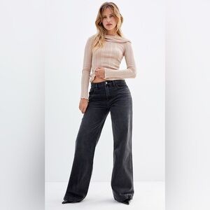 Pacsun black womens jeans Lena super baggy  size 26